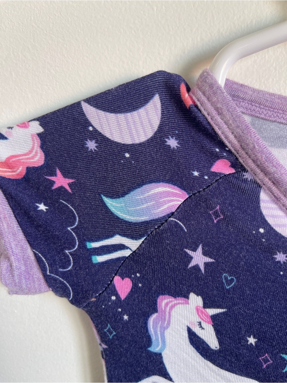 Little Sleepies Girls Unicorn Shortie 0-3M - Picture 2 of 5
